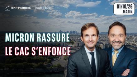 Micron rassure, le CAC s'enfonce - 100 % Marchés - 01/10/26 - M