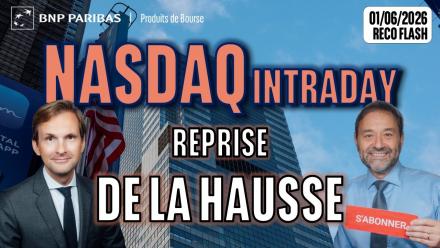 NASDAQ Intraday : reprise de la hausse - 100 % Marchés - 01/06/2026