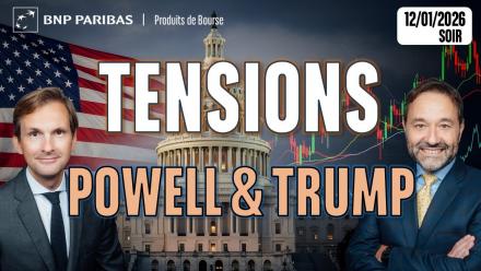 TENSIONS entre J.Powell et D.Trump - 100 % Marchés - 12/01/2026 - S