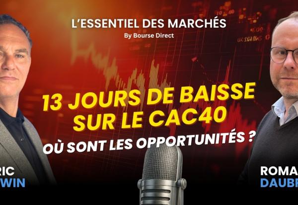 13 jours de baisse sur le CAC 40 : Que faut-il faire maintenant ?