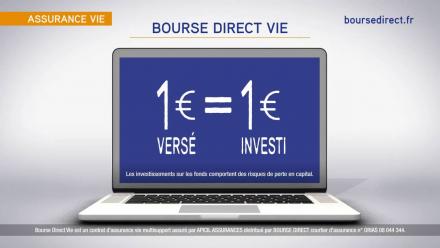 Bourse Direct Spot TV assurance Vie - 80 € offerts