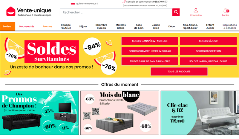 Vente-unique.com : grimpe après un bon début d'exercice