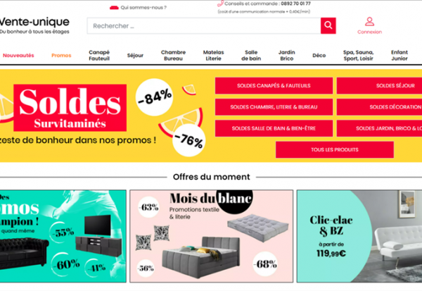 Vente-unique.com : grimpe après un bon début d'exercice