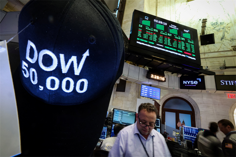 Wall Street dans le vert, alors que le Dow Jones s'affirme sur les 50.000 !