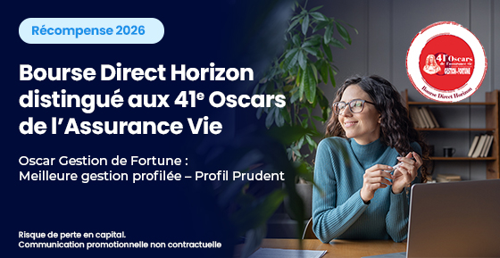 Bourse Direct Horizon distingué aux 41e Oscars de l’Assurance Vie