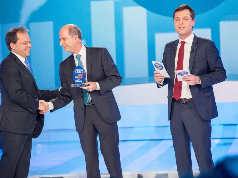 Romain Burnand, Président Moneta Asset Management, reçoit le  Prix de la performance OPCVM