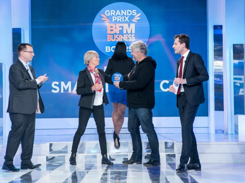 Claire Fountaine, Présidente FOUNTAINE PAJOT, reçoit le Prix mid et smallcaps